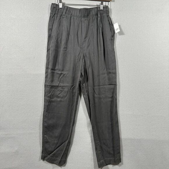 Gap Womens Grey Straight Leg‎ Fabric Lightweight Pants Size 10 - Picture 1 of 14